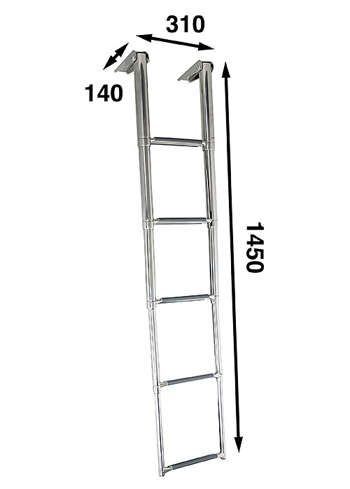 TELESCOPIC LADDER 145×31CM, 5-STEP 3 TELESCOPIC LADDER 145×31CM, 5-STEP - Image 3