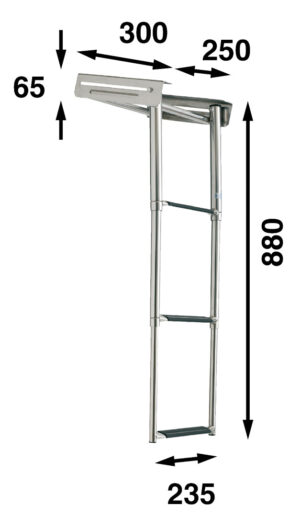 CASSETTE LADDER WITH LOCK, 3 STEPS 5 9519037463m fullhd jpg
