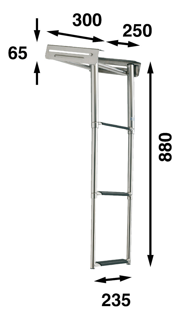 CASSETTE LADDER WITH LOCK, 3 STEPS 3 CASSETTE LADDER WITH LOCK, 3 STEPS - Image 3