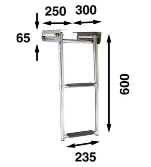 CASSETTE LADDER WITH LOCK, 2 STEPS 5 9519037465m fullhd jpg