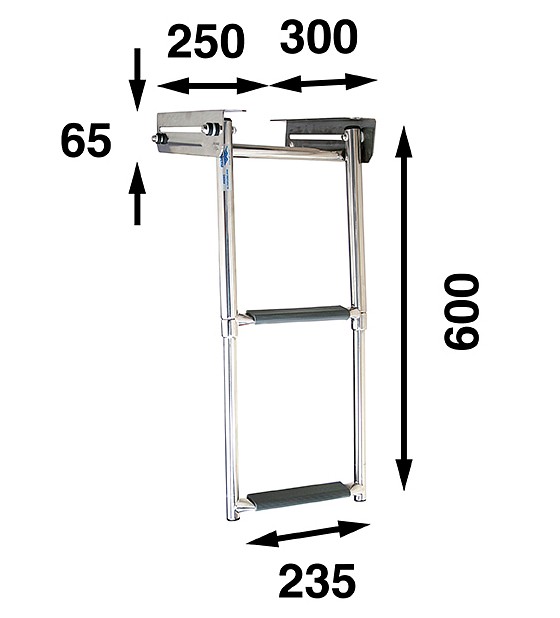 CASSETTE LADDER WITH LOCK, 2 STEPS 3 CASSETTE LADDER WITH LOCK, 2 STEPS - Image 3