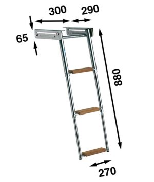 CASSETTE LADDER WITH LOCK, 3 TEAK STEPS 5 9519037467m fullhd jpg