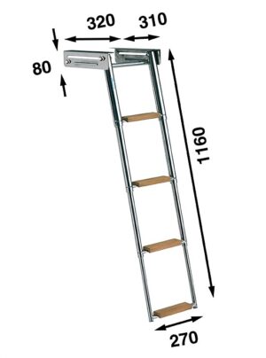CASSETTE LADDER WITH LOCK, 4 TEAK STEPS 5 9519037469m fullhd jpg