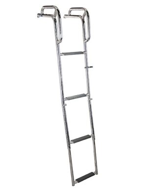 BOW LADDER WITH HANDLE 1200MM, 4-STEP, TELESCOPIC