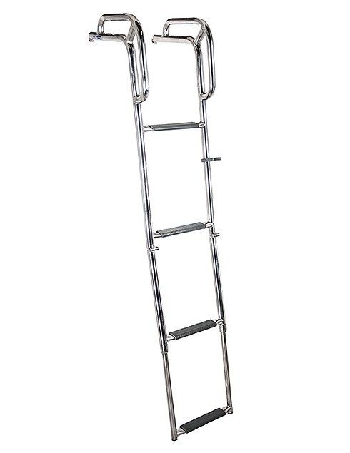 BOW LADDER WITH HANDLE 1200MM, 4-STEP, TELESCOPIC 1 BOW LADDER WITH HANDLE 1200MM, 4-STEP, TELESCOPIC
