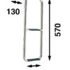 LADDER TO FOREBOARD, 2-STEPS