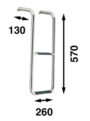 LADDER TO FOREBOARD, 2-STEPS