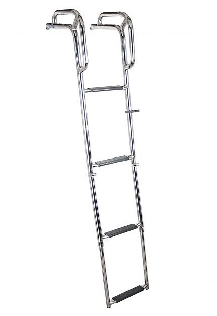 BOW LADDER WITH HANDLE 1200MM, 4-STEP, TELESCOPIC 1 BOW LADDER WITH HANDLE 1200MM, 4-STEP, TELESCOPIC