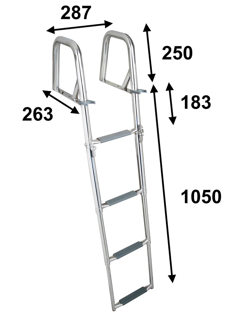 SWIMMING LADDER FOR SWIMMING PLATFORM 130×29CM, 4 STEPS 3 SWIMMING LADDER FOR SWIMMING PLATFORM 130×29CM, 4 STEPS - Image 3