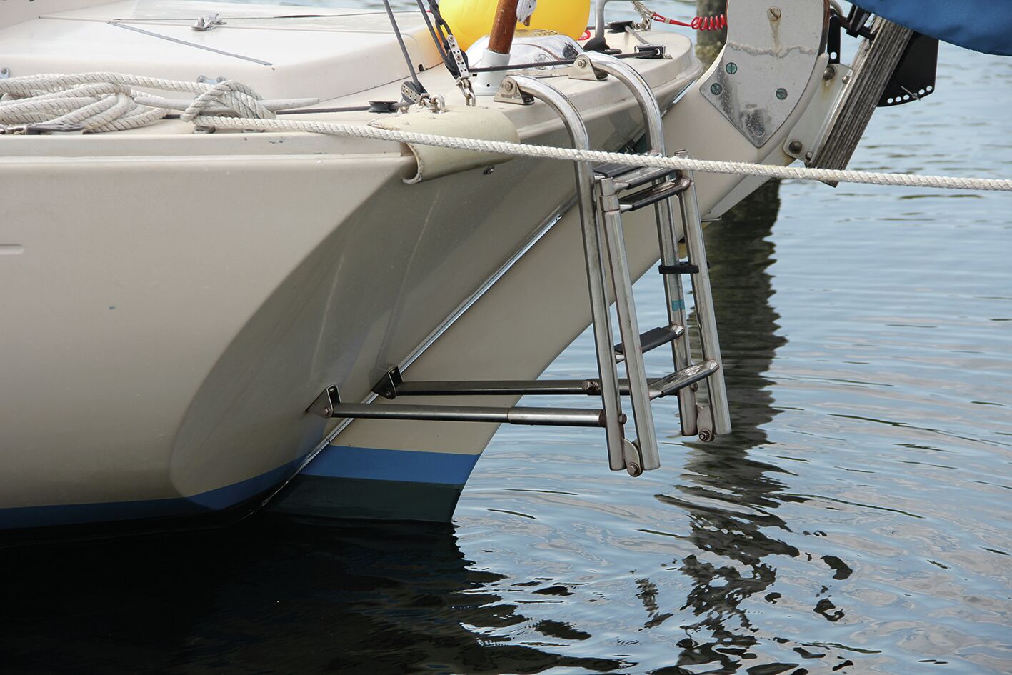 SWIMMING LADDER TO TRANSOM, 5 STEPS 4 SWIMMING LADDER TO TRANSOM, 5 STEPS - Image 4
