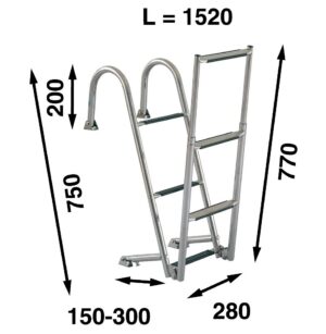SWIMMING LADDER, FOLDING, 152×28 CM, 6 STEPS 5 9519037498m fullhd jpg