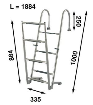 SWIMMING LADDER, FOLDING, 188×34 AM, 7 STEPS 5 9519037500m fullhd jpg