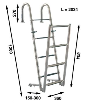 SWIMMING LADDER, FOLDING, 203×34 CM, 8 STEPS 5 9519037504m fullhd jpg