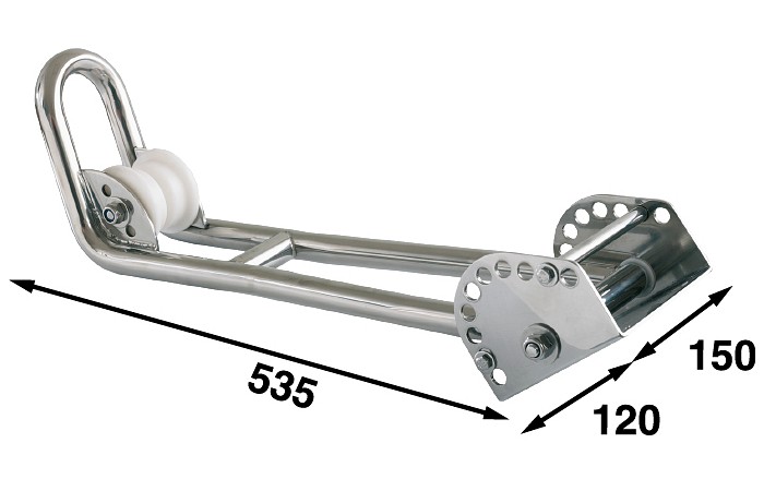 TILTING ANCHOR ROLLER MAX. 15kg 4 TILTING ANCHOR ROLLER MAX. 15kg - Image 4