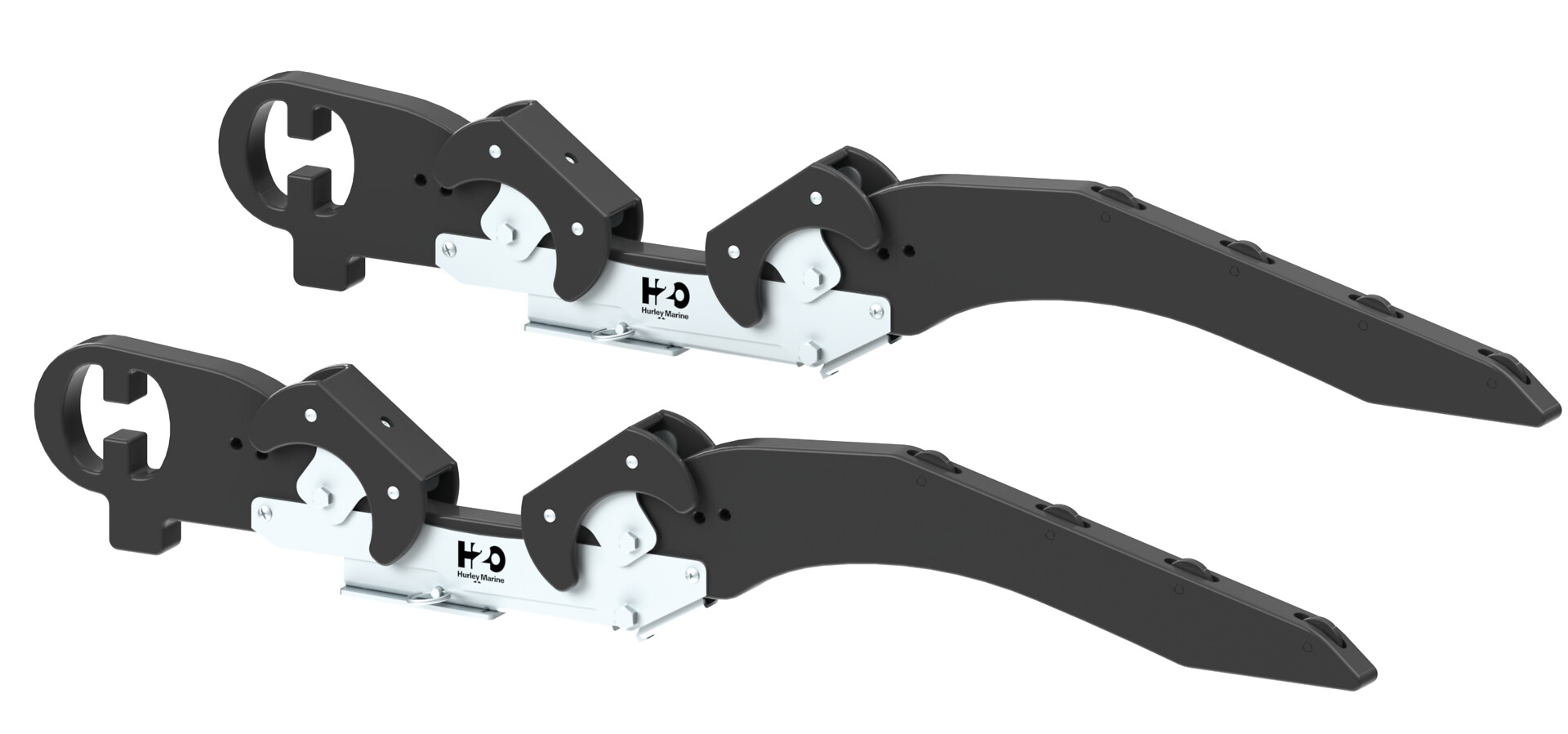H2O SWIVEL MOUNTING ARMS 10'' FOR HARD BOTTOM BOAT, BLACK 1 H2O SWIVEL MOUNTING ARMS 10'' FOR HARD BOTTOM BOAT, BLACK