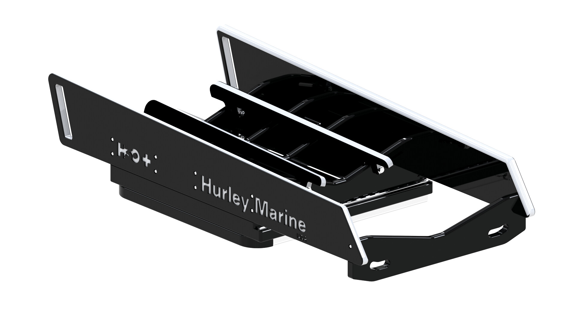 H3O+ TRANSPORT RAMP WITH ELECTRIC WINCH, MAX. 328KG, BLACK 1 H3O+ TRANSPORT RAMP WITH ELECTRIC WINCH, MAX. 328KG, BLACK