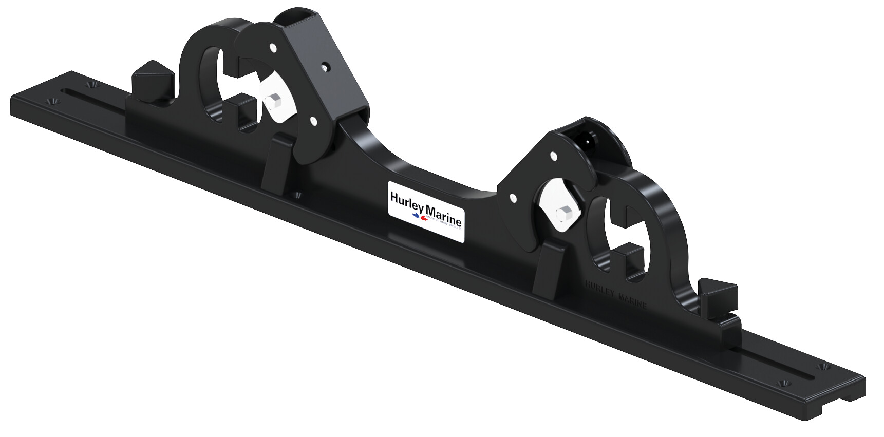 CHOCK FIXING WEDGE ON RAILS, BLACK 1 CHOCK FIXING WEDGE ON RAILS, BLACK