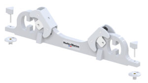 CHOCKS FIXING WEDGE WITH COVER, WHITE