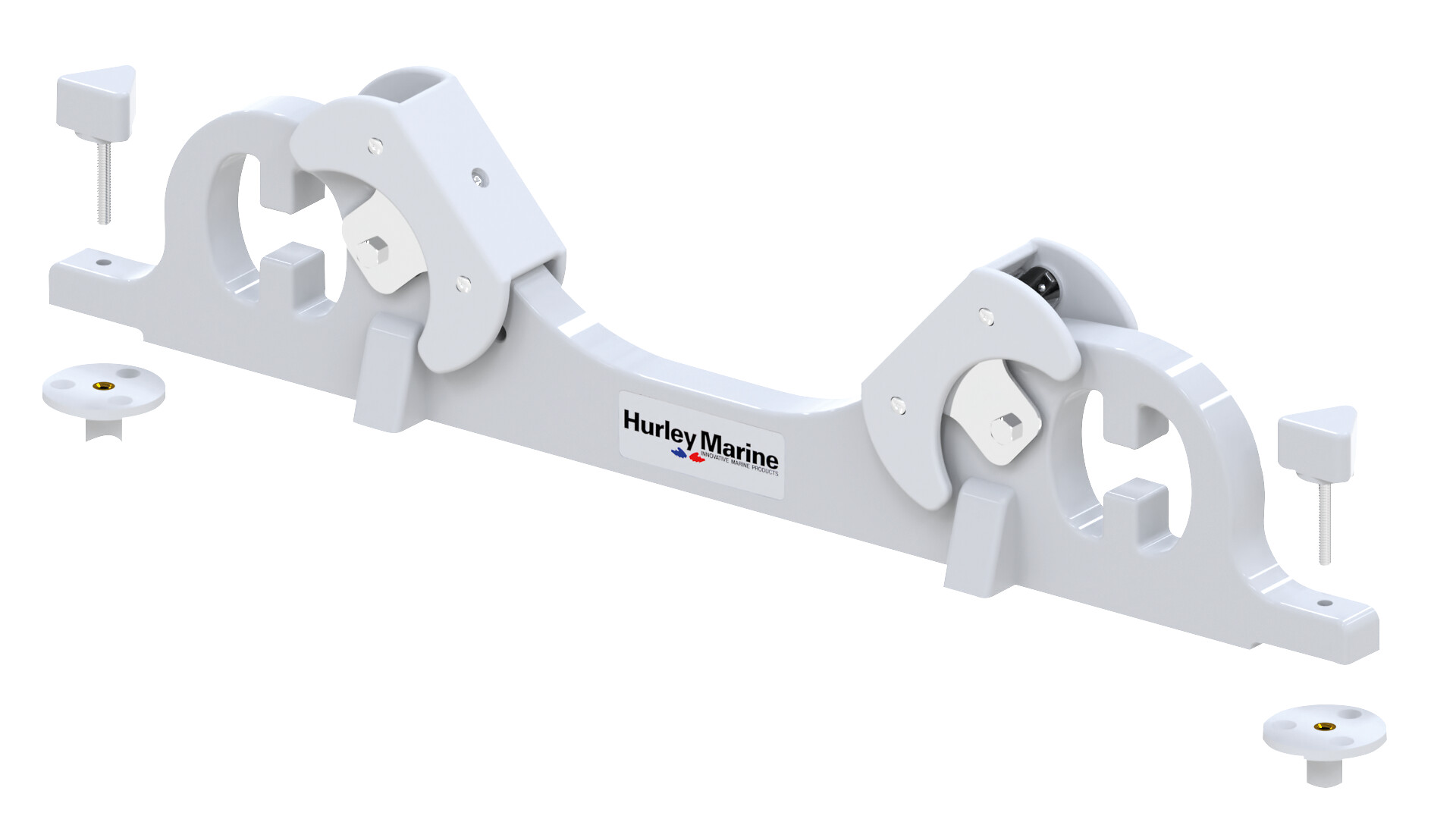 CHOCKS FIXING WEDGE WITH COVER, WHITE 1 CHOCKS FIXING WEDGE WITH COVER, WHITE