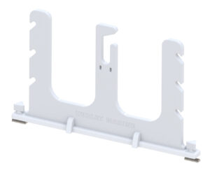 SUP BOARD + PADDLE HOLDER WITH RAILS, WHITE
