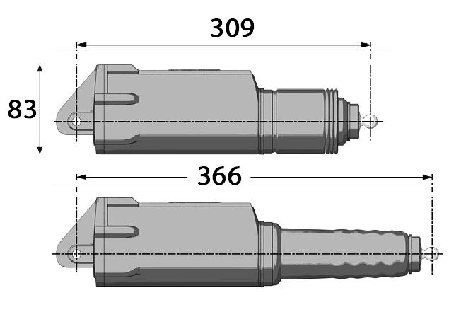 UFLEX AT12 TRIM CYLINDER 3 UFLEX AT12 TRIM CYLINDER - Image 3