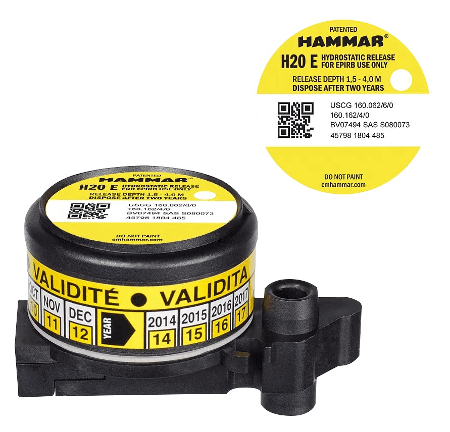 HYDROSTATIC RELEASE FOR EPIRB DEVICES H20E 1 HYDROSTATIC RELEASE FOR EPIRB DEVICES H20E