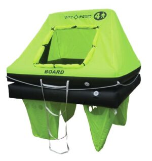 WAYPOINT COASTAL LIFERAFT HARD PACK FOR 4 PERSONS