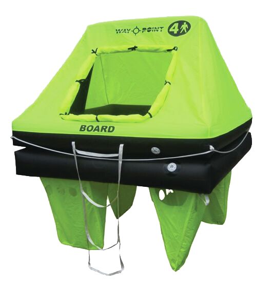 WAYPOINT COASTAL LIFERAFT HARD PACK FOR 4 PERSONS 1 WAYPOINT COASTAL LIFERAFT HARD PACK FOR 4 PERSONS
