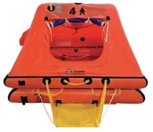 LARGE OCEAN LIFERAFT IN A BAG, FOR 4 PEOPLE