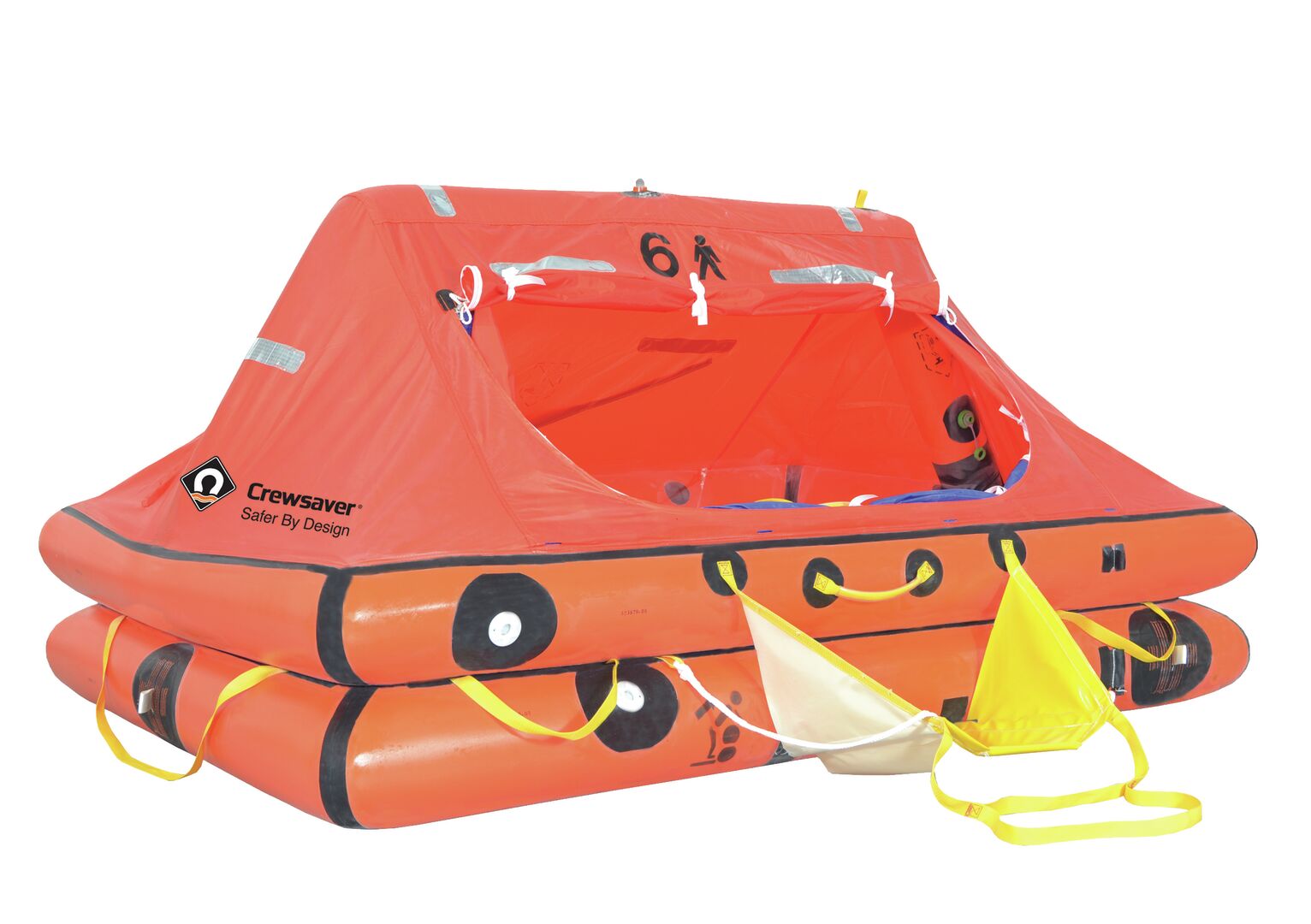 LARGE OCEAN LIFERAFT IN A BAG, FOR 6 PEOPLE 1 LARGE OCEAN LIFERAFT IN A BAG, FOR 6 PEOPLE