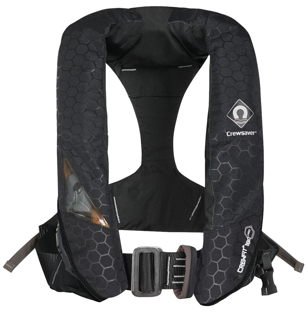 CREWFIT+ 180N PRO BLOW-BLOW VEST, BLACK 1 CREWFIT+ 180N PRO BLOW-BLOW VEST, BLACK
