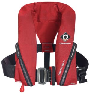CREWFIT JUNIOR 150N BLOW JACKET 20 - 50KG, RED