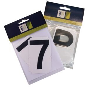 REGISTER LETTER BLACK E