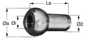 Ball stopper terminal A1 3/16'