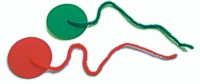 Self-adhesive wool trimming threads for headsails, red/green, 4+4 pcs. 1 Self-adhesive wool trimming threads for headsails, red/green, 4+4 pcs.