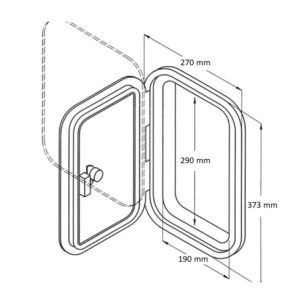 SERVICE HATCH 270X373MM, BLACK 7 9510927736m fullhd