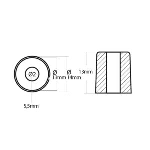 ZINC ANODE HONDA BF 8-40HP 5 9512130480m fullhd