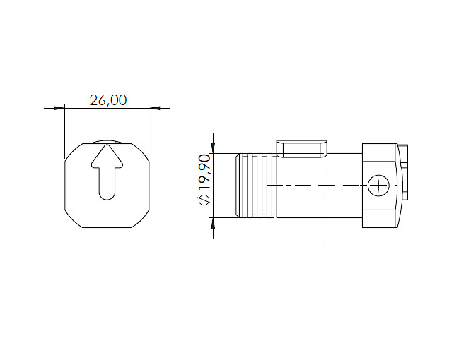 PLASTIC LOCKER D 8MM C290 3 PLASTIC LOCKER D 8MM C290 - Image 3