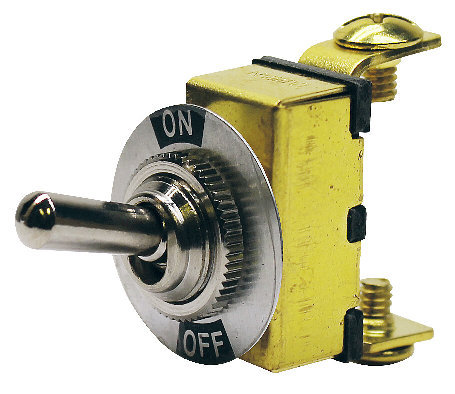 ON/OFF LEVER SWITCH CHROME/BRASS 1 ON/OFF LEVER SWITCH CHROME/BRASS