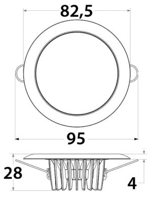 MIRAGE RECESSED LED SPOTLIGHT WITH GLASS FRAME, RGBW 7 9514030432m fullhd jpg