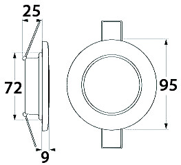 EUROLED 95, WARM WHITE, STAINLESS STEEL COVER 5 EUROLED 95, WARM WHITE, STAINLESS STEEL COVER - Image 5