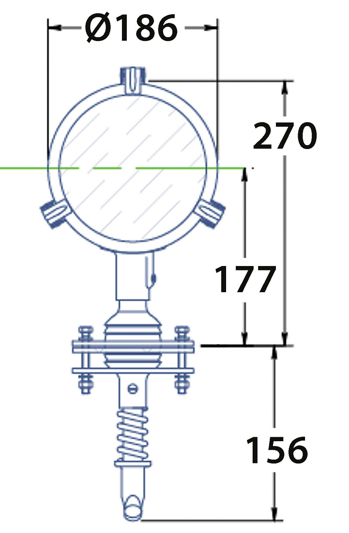 LED SEARCH LIGHT 180MM 10-32VCD 20W 4 LED SEARCH LIGHT 180MM 10-32VCD 20W - Image 4