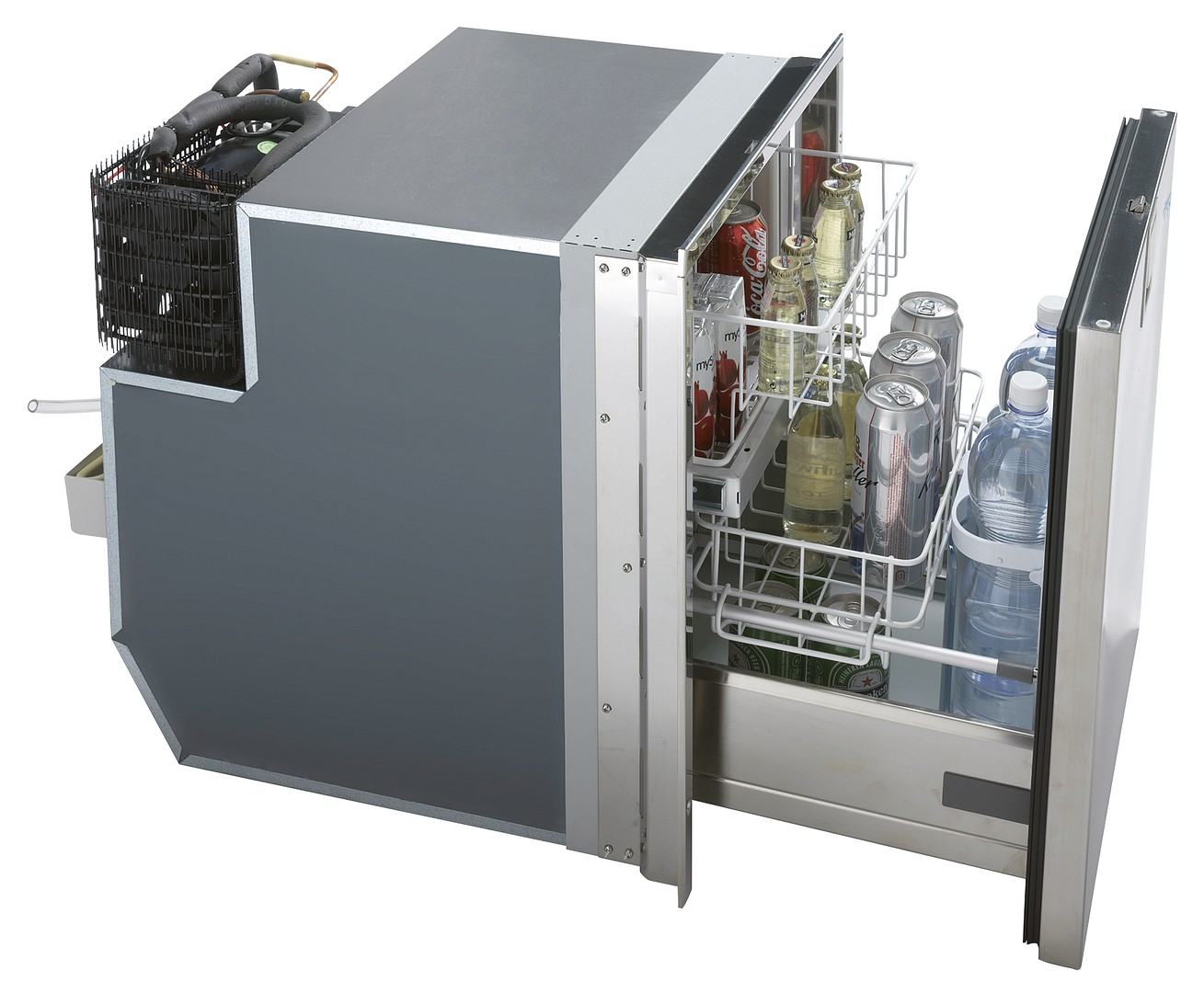 FRIDGE REFRIGERATOR 65L DRAWER INOX FROST FREE 1 FRIDGE REFRIGERATOR 65L DRAWER INOX FROST FREE