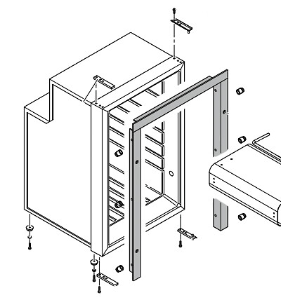 MOUNTING FRAME FOR 65L REFRIGERATORS 1 MOUNTING FRAME FOR 65L REFRIGERATORS