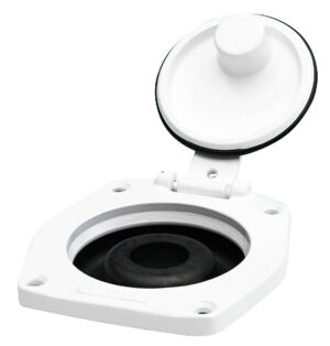 COVER FITTING WITH COVER, ALUMINUM