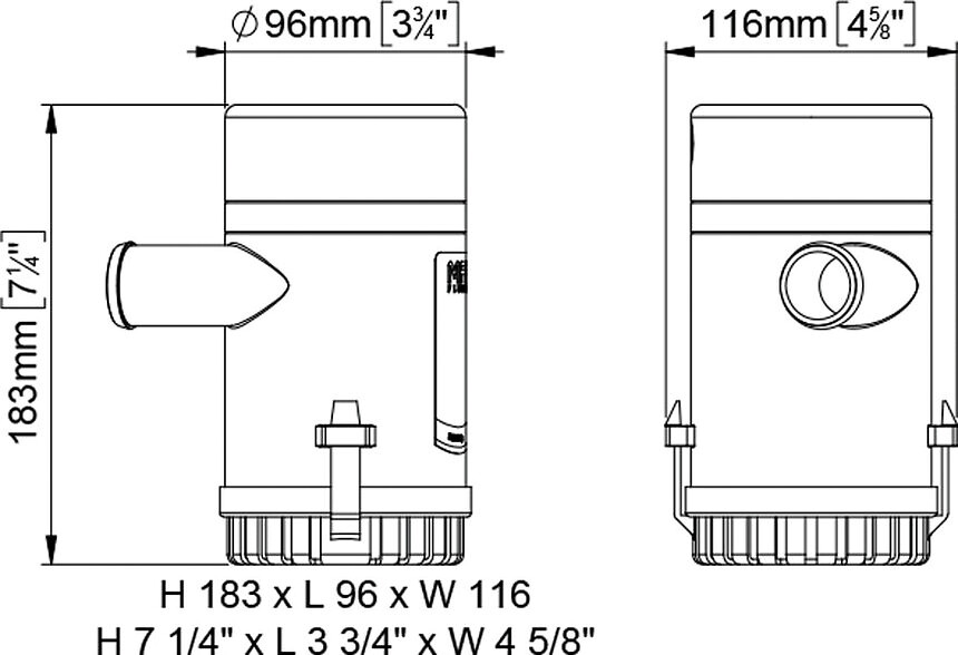 SUBMERSIBLE PUMP UP2000 12V 126L/MIN 3 SUBMERSIBLE PUMP UP2000 12V 126L/MIN - Image 3