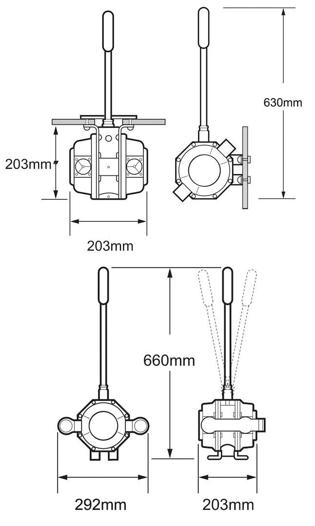 DRAIN PUMP MK 5 DOUBLE ACTING, WITH COVER PORTS 3 DRAIN PUMP MK 5 DOUBLE ACTING, WITH COVER PORTS - Image 3