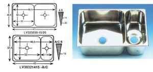 WASHBASIN SS DOUBLE