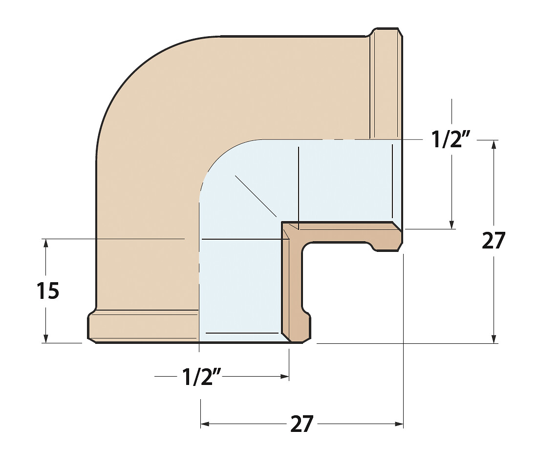 ELBOW 90° BRONZE 1/2' FEMALE/FEMALE 3 ELBOW 90° BRONZE 1/2' FEMALE/FEMALE - Image 3