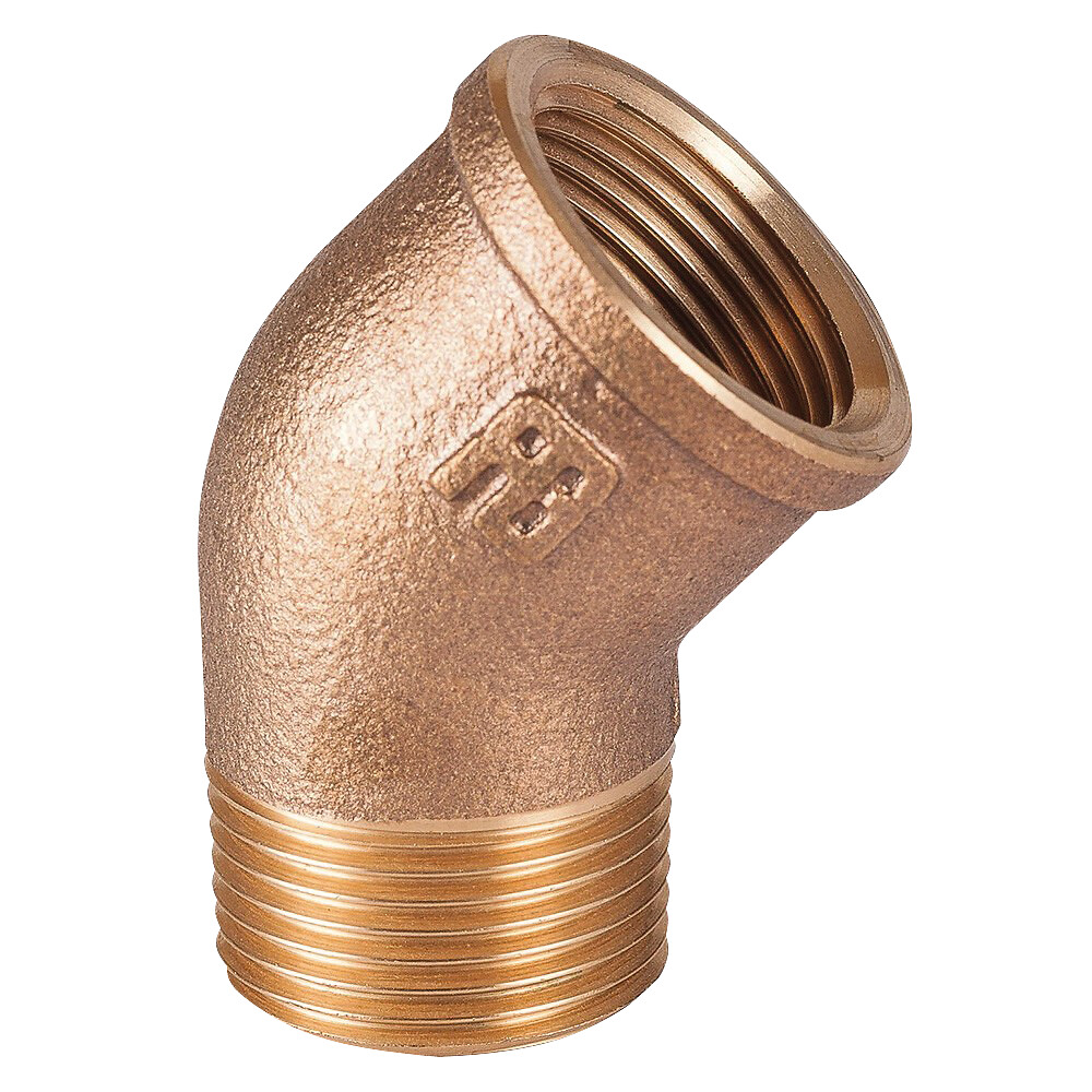 ANGLE 45° 1'1/2 MALE-FEMALE, BRONZE 1 ANGLE 45° 1'1/2 MALE-FEMALE, BRONZE